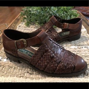 Cole Haan Vintage 90’s Woven Fisherman Sandals 5